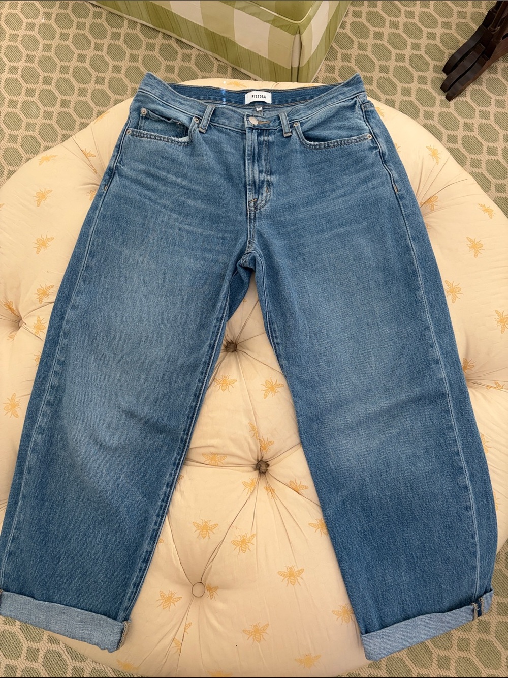 PISTOLA Petite Donny Rolled Hem Boyfriend Jean 26P color Heartfelt